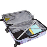 Ed Heck Multi Love Birds Hardside Spinner Luggage 25 Inch, Light Purple, One Size