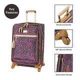Steve Madden Luggage Honey 4 Piece Spinner Collection (Purple)