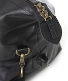 Barbour Medium Travel Explorer Leather Bag - Black