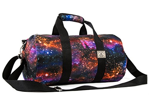 Everest Pattern 16-inch Round Duffel Bag, Galaxy One Size