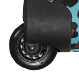 Rockland Rio Upright Carry-On & Tote 2-Piece Luggage Set - Blue Leopard