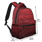 Multi leisure backpack,Maroon,Wooden Planks Timber Board Ancient Tre, travel sports School bag for adult youth College Students