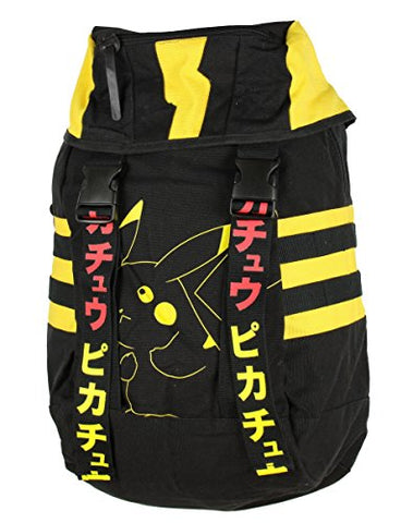 Nintendo Pokemon Pikachu Adult Black Yellow Knapsack Backpack