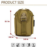 Tactical MOLLE Phone Pouch Bag Gear Waterproof Waist Belt Pack For Hunting Trekking (CP camo)