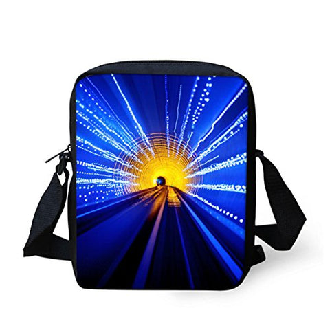 Thikin Stylish Vivid Pattern Print Boys Girls Crossbody Messenger Bag