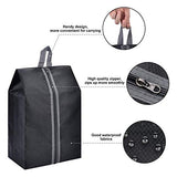 Zmart Portable Travel Shoe Bags with Zipper for Men Waterproof Nylon Traveling Shoe Storage Organizer Packing Cubes 4 Pack