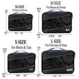 Packing Cubes Packing organizers Travel Duffle Bag Men Women Travel Luggage Organizer Cube Set,Gray XS-S-M-L