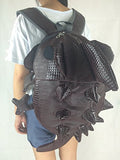 Fanci PU Leather Fashion Monster Dinosaur Backpack Chameleon Rucksack Satchel