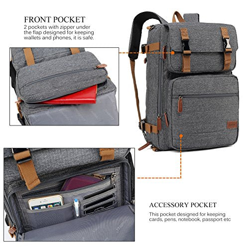 CoolBELL Convertible Briefcase Backpack Messenger Bag Shoulder Bag ...