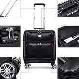 Luggage PU Rolling Suitcase Cabin Business Travel Trolley Bags for Men Luggage Suitcase Bag Wheels Spinner Suitcase Wheeled Bags,20inch