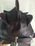 Fanci PU Leather Fashion Monster Dinosaur Backpack Chameleon Rucksack Satchel
