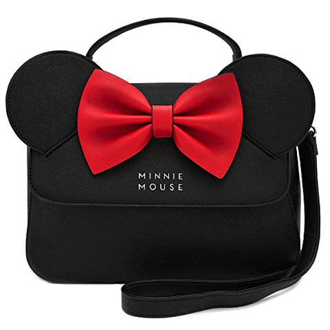 Loungefly Faux Leather Minnie Mouse Crossbody Bag Standard