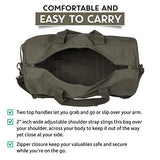 Jeep Wrangler Punisher Skull Heavyweight Canvas Duffel Bag in Olive, Large