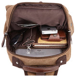 Zuolunduo Small Canvas Backpack Schoolbag Shoulder Bag Rucksack Daypacks M8596Sj,Black