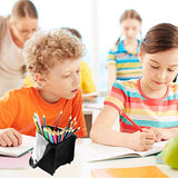 Makeup Brush Organzier Bag,High Capacity Portable Stand-Up Makeup Brush Holder,Professional Artist Makeup Brush Sets Case Waterproof Dust-proof Makeup Brush Cup