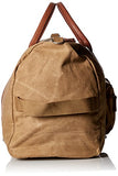 Buxton Men'S Expedition Ii Huntington Gear Canvas Convertible Duffel, Tan