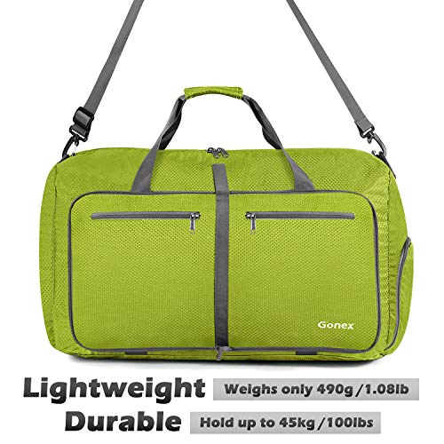 Gonex 40L Packable Travel Duffle Bag for Boarding Airline, Lightweight ...