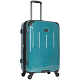 Ben Sherman Cambridge 24" Hardside Expandable Lightweight 4-Wheel Spinner Checked Luggage, Teal