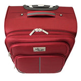 Chariot Imperia 3 Piece Lightweight Upright Spinner Luggage Set, Burgundy, One Size