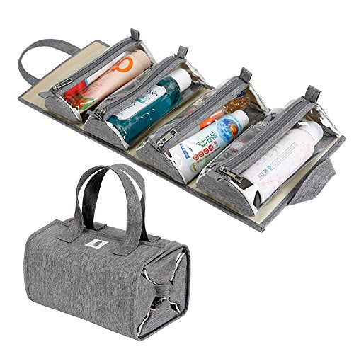 makeup bag with compartments