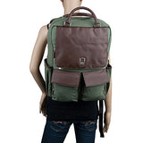 Lencca Novo Canvas And Vegan Leather Backpack Crossover For Up To 15.6 " Laptops (Lennovogrn)
