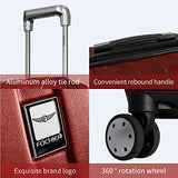 3 Piece Hardshell Luggage Set, Expandable Lightweight Suitcase Sets With Spinner Wheels, TSA Lock (20/24/28 inch), Red