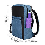 AsCrown YUANYE Business Water Repellent Nylon Laptop Backpack with USB Charging Port and Lock