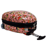 Owl Print Kids Hard Shell Luggage/Children Suitcase Carry On Luggage In 3 Colors (Pink)