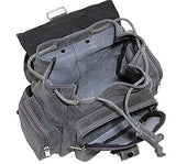 David King & Co. Mid Size Top Handle Backpack Distressed, Grey, One Size