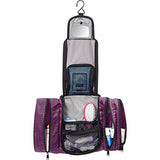 eBags Pack-it-Flat Hanging Toiletry Kit for Travel - (Eggplant)