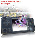 Retro Handheld Game Console, with Built in 3000 Classic Games,Dual Core 16G Emulator 3.0'' FC TV Support Game Player,Portable Video Games Console for Kids Adults Birthday Presents,NEW Crystal Black