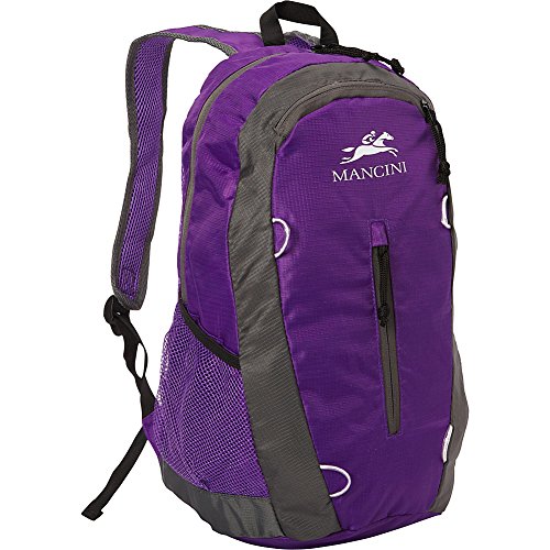 Mancini Leather Goods Travel Packable Daypack (Purple)