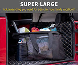 Ocim XXL Mesh Beach Bag, Extra Large Oversized Tote Bag with Zipper and Pockets