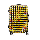 Ful Emoji 28in Spinner Rolling Luggage Suitcase Suitcase, Yellow