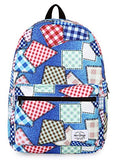 hotstyle TRENDYMAX Backpack Cute for School | 16"x12"x6" | Holds 15.4-inch Laptop | Plaid Patch Pattern