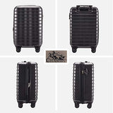 Chariot Luggage Light Weight PC+ABS Spinner Suitcase 20inch TSA Lock Available Gray