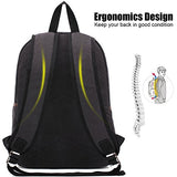 AUGUR Canvas Backpack,Casual Vintage Laptop Backpack, Lightweight School Daypack for Men Women