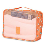 6 Set Travel Luggage Packing Organizers Cubes, Mesh Luggage Cloth Bag Cubes and Compression Laundry