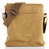 Men's Vintage Canvas Shoulder Bag School Backpack Casual Messenger Daypack Crossbody Rucksack -
