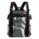Colourlife Alaskan Malamute With Snow Stylish Casual Shoulder Backpacks Laptop School Bags Travel