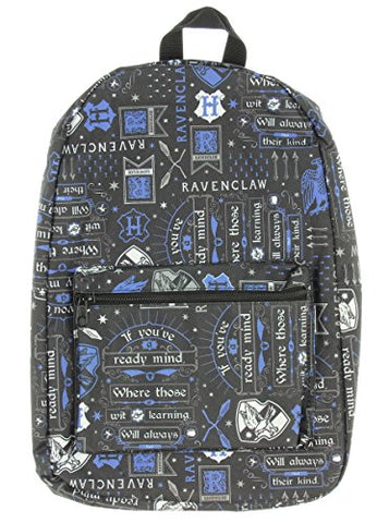 Harry Potter Icon Print Ravenclaw Backpack Standard