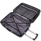 Samsonite Winfield 3 Dlx Hardside Checked Luggage With Double Spinner Wheels, 24-Inch, Silver