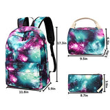 School Backpack Galaxy Teens Girls Boys Kids School Bags Bookbag with Laptop Sleeve (Galaxy
