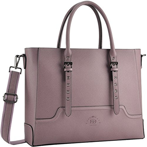 Laptop Bag for Women, 15.6 Inch Laptop Tote Multi-Pocket Work Tote Bag Structured Briefcase with