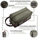 toiletry bag for men - Canvas toiletry bag for women leather toiletry bag travel dopp kit Leather dopp men (Brown Crazy Horse)