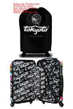 Tokyoto Luggage Carry-On Trolley Cabin Suitcase Travel Bag - Monsters&Zombies (Trolley + Charger)
