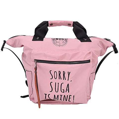Bosunshine 2018 New Canvas Printing Backpack Sorry BTS Is Mine Bangtan Boys Girls School Bags