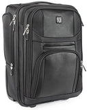 Ful Crosby Carry-on Luggage, Narrow Profile for Underseat Storage, Black"
