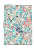 Watercolor Dragonfly Beige Printed Canvas Passport Holder Cover Case Was_11