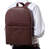 Uri Minkoff Micro Caviar Barrow Backpack, Aubergine Purple W/ Black Twill Lining